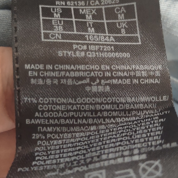 Guess Denim Sleeveless Top Size M - Picture 8 of 9